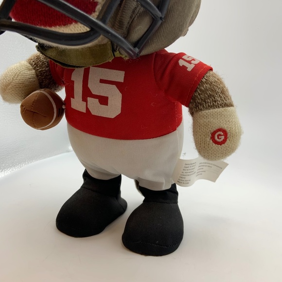 Vintage Gemmy Dancing & Musical Football Player Sock Monkey Animated Plush - Picture 3 of 16